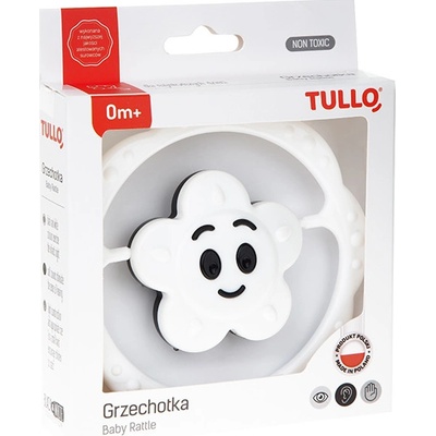 Am Tullo Chrastítko kytička černá/bílá