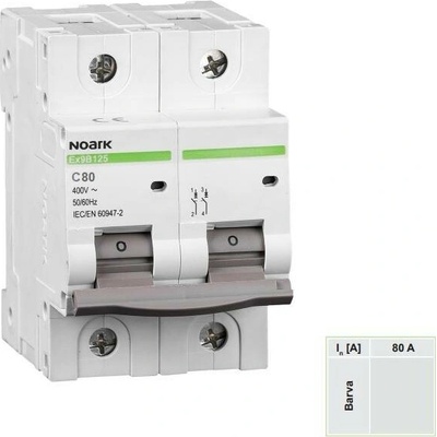Noark 102761 Ex9B125 2P C80A
