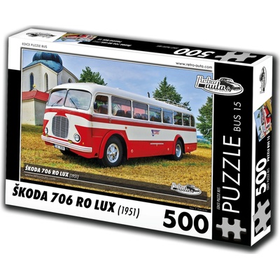 RETRO-AUTA© BUS 15 ŠKODA 706 RO LUX 1951 500 dílků
