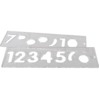 Trend Frézovací sada šablon na číslice, vel.57mm, 1-10