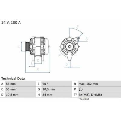 Alternátor BOSCH 0 986 047 280