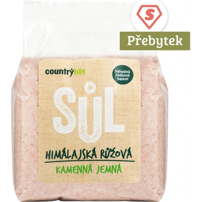 Country life sůl himalájská růžová jemná 1 kg – Hledejceny.cz