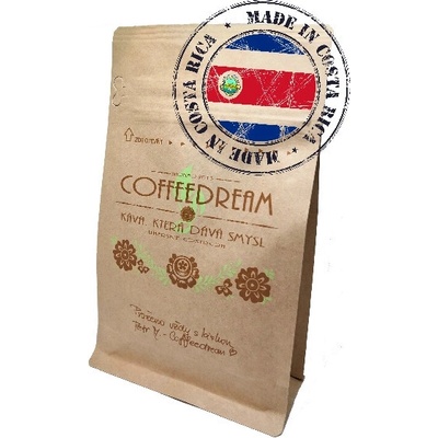 Coffeedream Káva Kostarika LA Pastore Tarrazu Hrubé mletí frenchpress filtrovaná 250 g