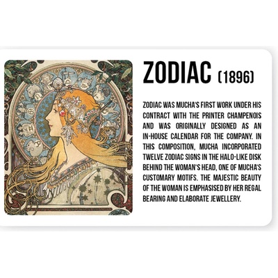 Magnet Alfons Mucha - Zodiac