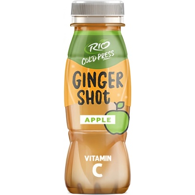Rio Cold Press Ginger Shot jablečná šťáva lisovaná za studena se zázvorem a vitaminem C 180 ml