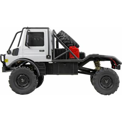 ΩAMEWI Trade e.K. RC model Mercedes-Benz Unimog U4000 Crawler 4WD RTR proporcionálny sivý 1:18
