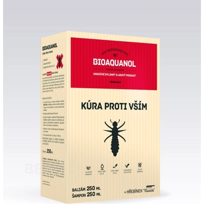Bioaquanol Kúra vši Šamp. 250 ml + Balz.250 ml + hřeben – Hledejceny.cz
