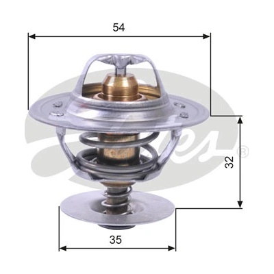 Termostat, chladivo GATES TH11287G1