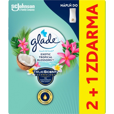 Glade by Brise One Touch Exotic Tropical Blossoms náhradní náplň 10 ml - 3ks – Hledejceny.cz