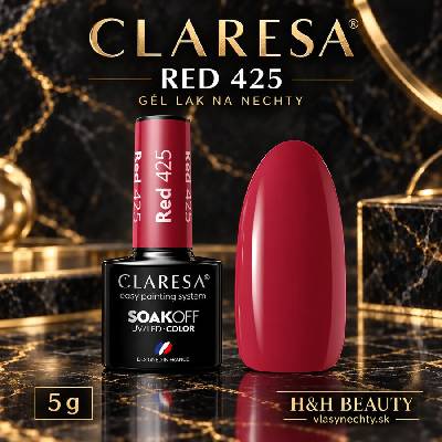 Claresa Gél lak Red 425 5 ml