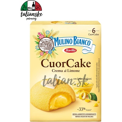 Mulino bianco cuor cake s citrónovým krémom 6 x 35 g