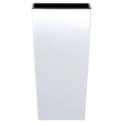 TMX Květináč s vkladem URBI SQUARE MATT bílý 22 cm