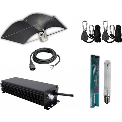 Profi komplet kit 600W květ - digi předřadník + velké stínidlo + HPS výbojka + závěs