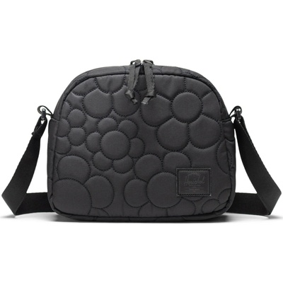 Herschel Thalia Quilted Capsule Crossbody Black Tonal Daisy 2L