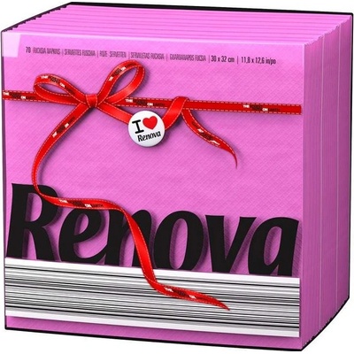 Renova ubrousky 1V růžové 70ks 30x32cm – Hledejceny.cz