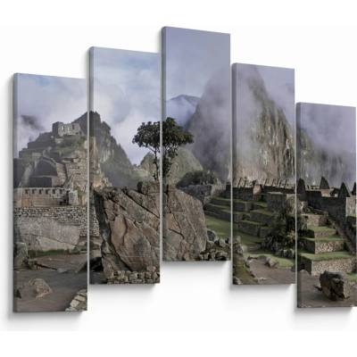 Obraz - Machu Picchu, pětidílný 125x90 cm