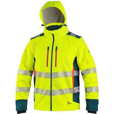 CXS pracovná reflexná bunda BEDFORD WINTER zimná pánske Žltá reflexná/Modrá