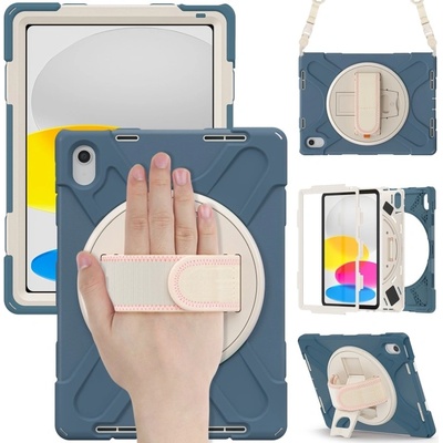 Vsetkonamobil 55292 SOLID Odolný kryt pre Apple iPad 2025 / iPad 2022 GREY-BLUE