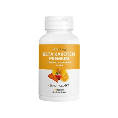 MOVit Energy Beta Karoten Premium 25 000 IU + Panthenol + PABA 30 kapslí – Hledejceny.cz
