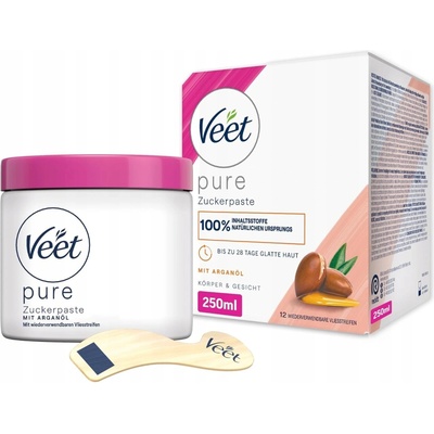 Veet Cukrová pasta na depilaci těla pro citlivou pokožku 250 ml