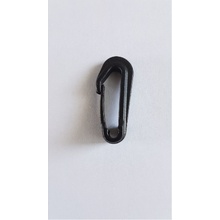 Karabina plastová, černá, délka 4,50 cm