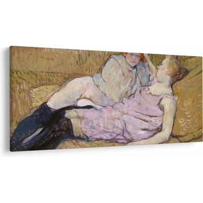 Obraz - Henri de Toulouse-Lautrec, The Sofa, reprodukcia, jednodielne 250x125 cm