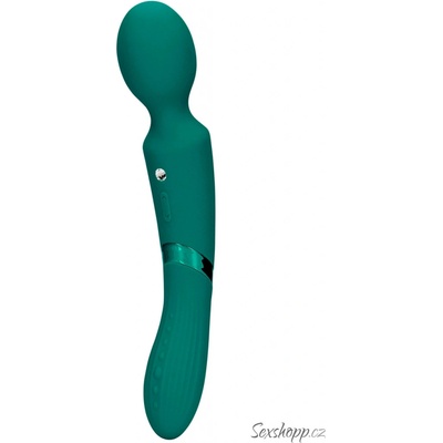 Shots Loveline Double Sided Vibrating Wand a vibrační masážní hlavice 23,5 x 3,5 cm
