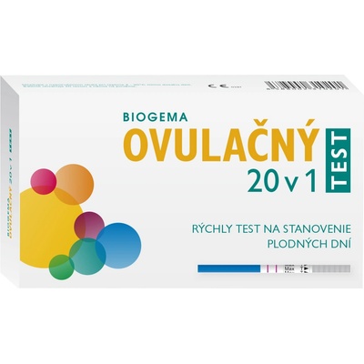 Biogema Ovulační test 20 v 1 diagnostická sada 20 ks