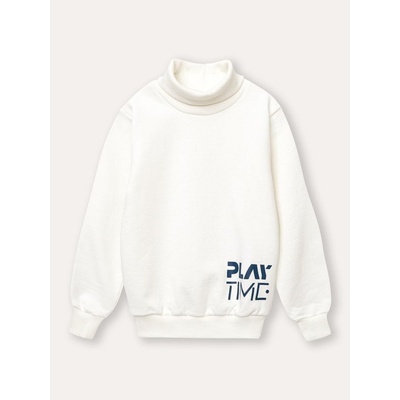 Winkiki Kids Wear chlapecký rolák Play Time Mléčně bílá
