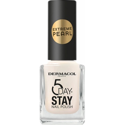 Dermacol 5 Day Stay Extreme Pearl lak na nechty s perleťovým leskom odtieň 1 11 ml