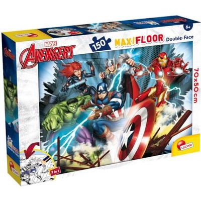 LISCIANI Oboustranné podlahové Maxi Floor Marvel Avengers 150 dílků