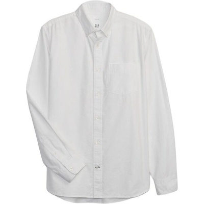 Gap V-LS Standard Oxford pánská košile bílá