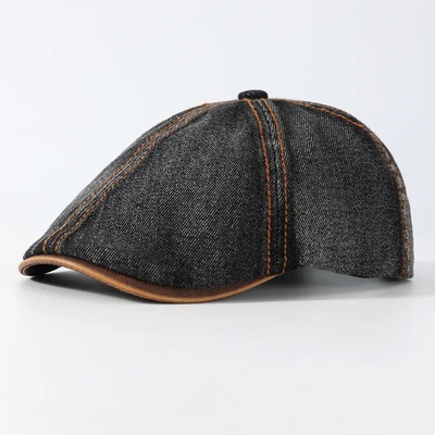 Lifestyle pánský džínový baret s kšiltem Ricard Černý