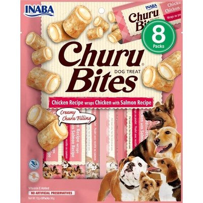 Churu Bites dog snack kuře tuňák a losos 8 x 12 g