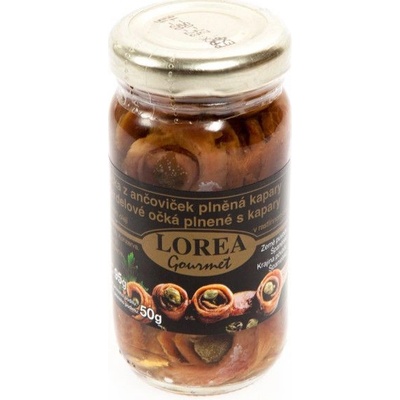 Lorea Ančovičky Očka v oleji plněná kapary 95 g