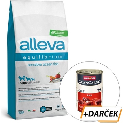 Alleva Equilibrium Sensitive Puppy All Breeds Ocean Fish 12 kg