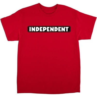 Independent Bar Logo S/S Heavyweight Red 160001