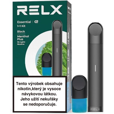 RELX Essential Sarter Kit 350 mAh Černá mentol 1 ks