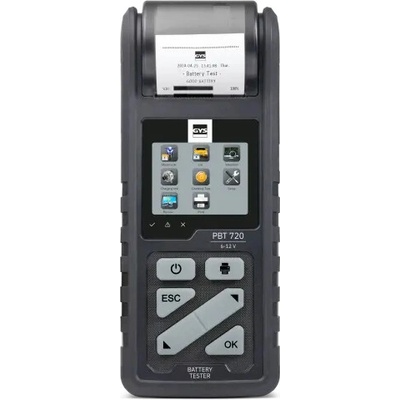 GYS PBT720 - Tester baterií s tiskárnou 6/12/24V 7 - 240 Ah