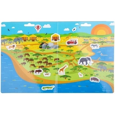 Bigjigs Toys Znovu použitelné samolepky safari