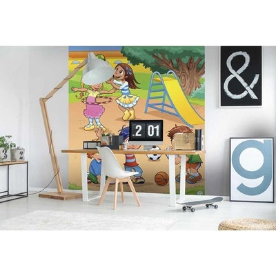 Dimex MS-3-0339 vliesová fototapeta na zeď Děti na hřišti rozměry 225 x 250 cm
