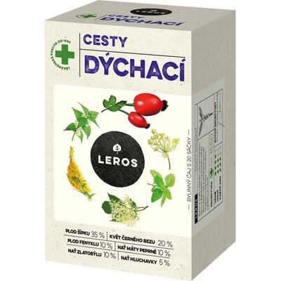 Leros Cesty dýchacie bylinná zmes 20 vrecúšok