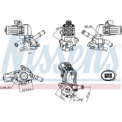 NISSENS AGR - Ventil 98238