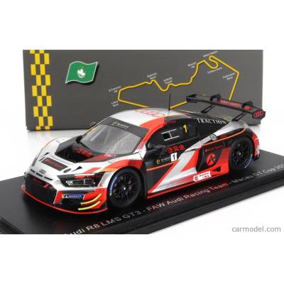 Spark-model Spark model Audi R8 Lms Gt3 Team Faw Audi Racing Team N 1 Gt Cup Macau 2022 Cheng Cong Fu White Orange Black 1:43