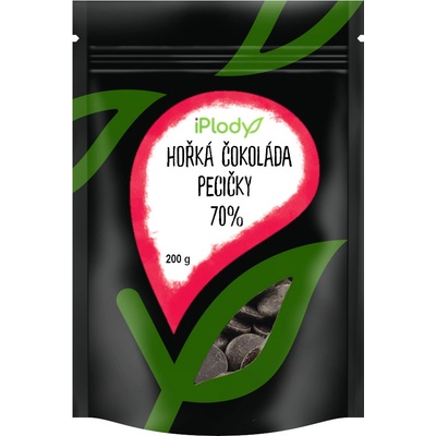 iPlody Hořká čokoláda 70%, pecičky 200 g