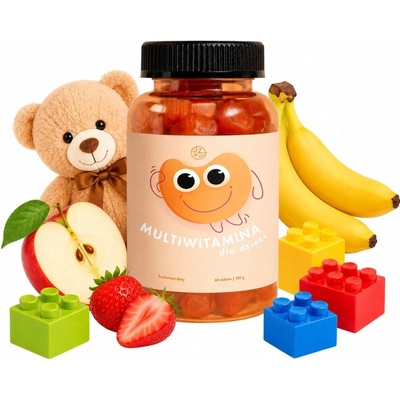 Jíme zdravě Multivitamín pro děti 60 želatinových bonbónů