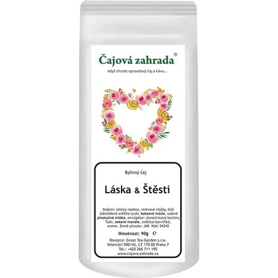 Čajová zahrada Rooibos Láska a štěstí rooibos čaj 90 g