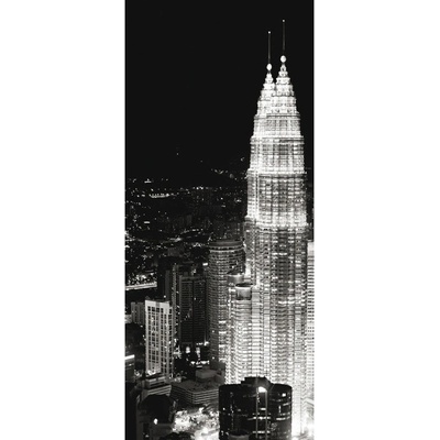 Preinterier Fototapeta - DV0140 - čiernobiele mesto Samolep. fólia - 91cm x 211cm