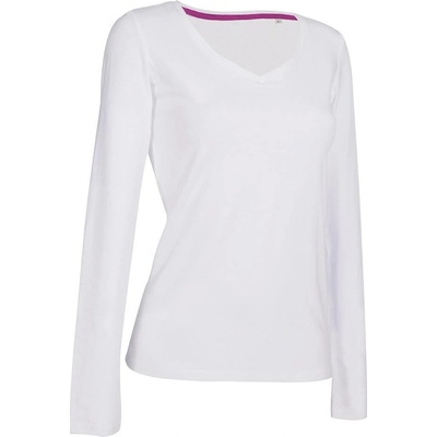 Stedman CLAIRE V NECK LONG SLEEVE White biela
