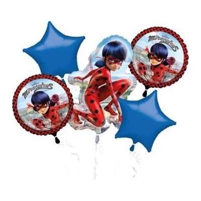 Anagram Sada foliových balonků Kouzelná beruška a černý kocour